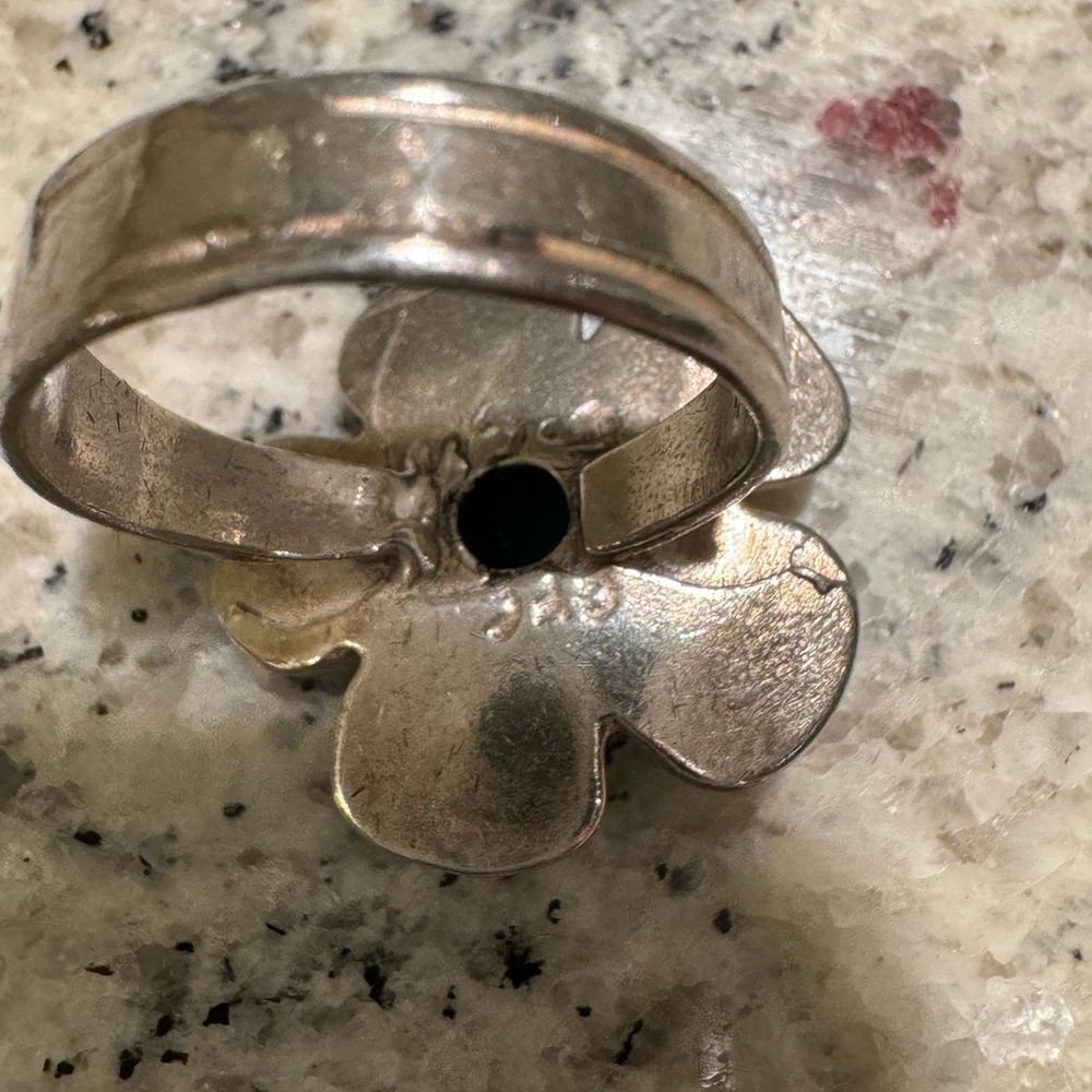 Silver Flower Ring - image 2